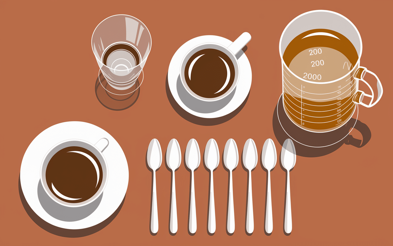 Différents contenants pour mesurer 20 cl
