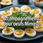 plateau avec quoi accompagner des oeufs mimosa et accompagnements gourmands