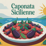 caponata sicilienne de ma grand-mère assiette traditionnelle