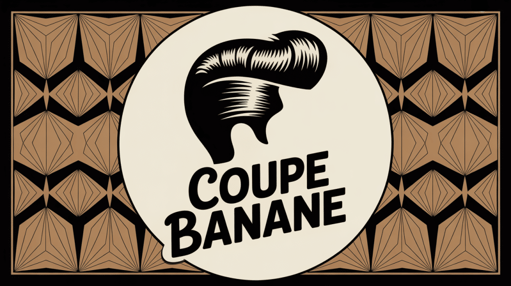 silhouette coupe banane vintage homme années 50