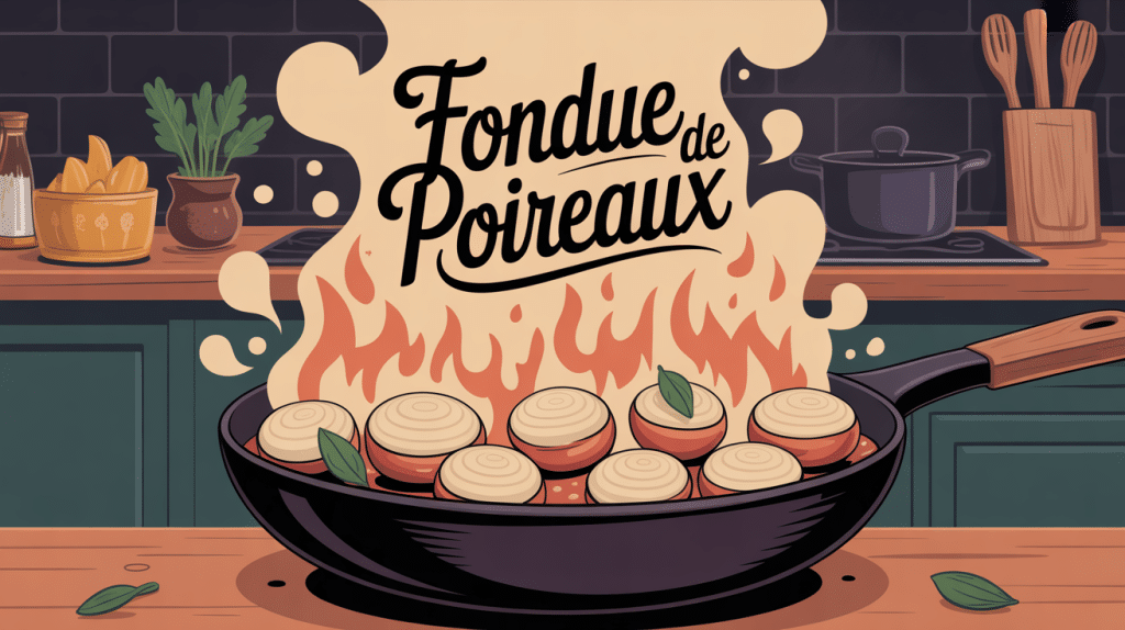 fondue de poireaux poêle vapeur cuisine
