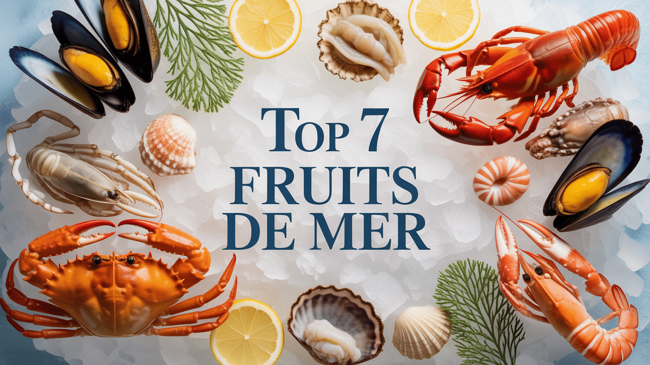 plateau fruit de mer top 7 glacé huîtres crevettes langoustines crabes