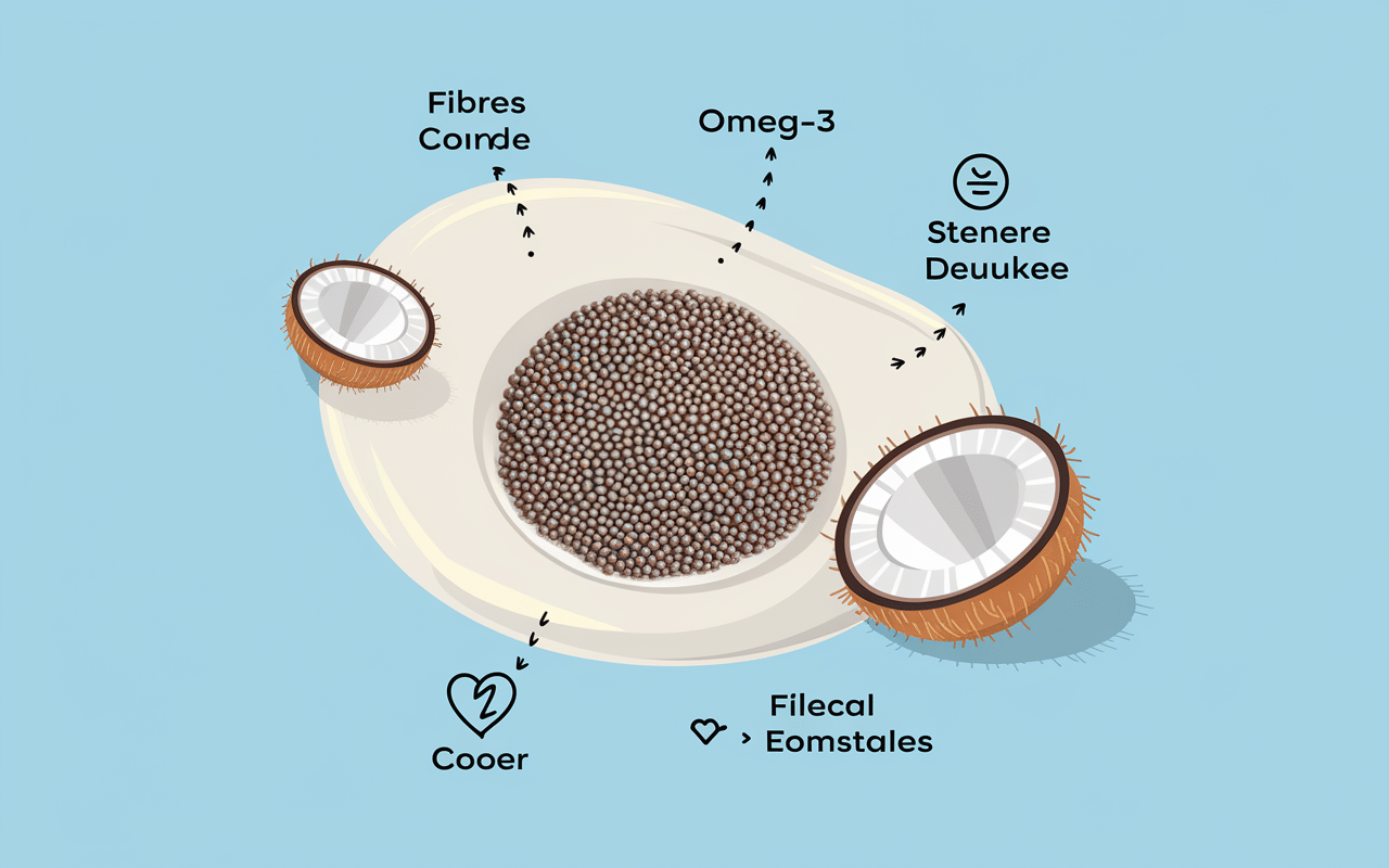 bienfaits sante graine de chia lait de coco