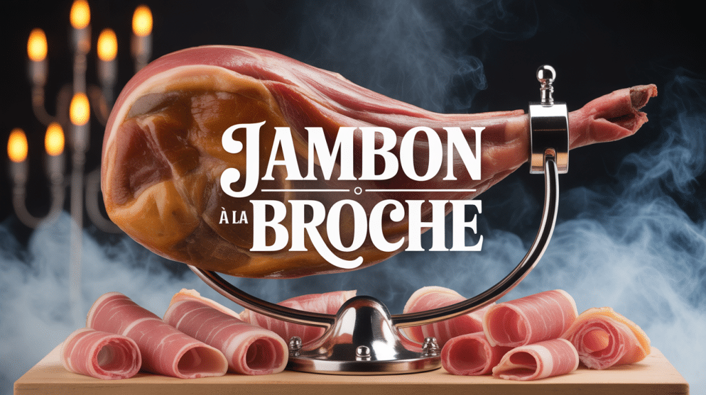 jambon a la broche dore sur braises