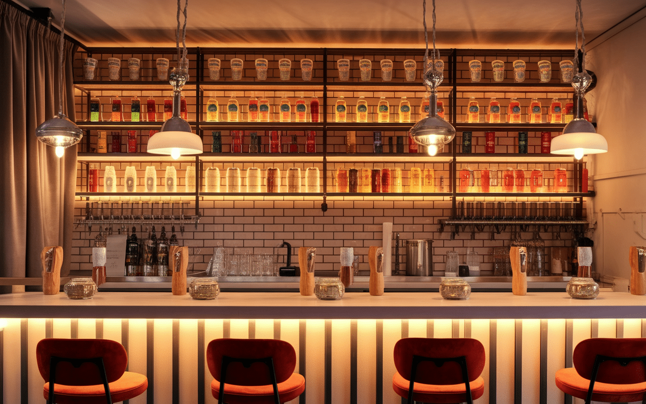 ker beer - bar à bières intérieur stylisé