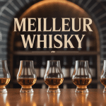 meilleur whisky bouteilles élégantes sur table cave