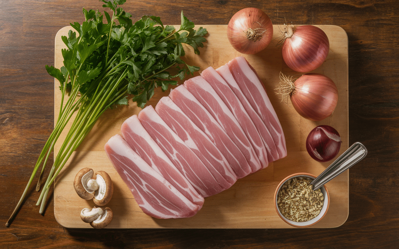ingrédients paupiette de porc au four recette