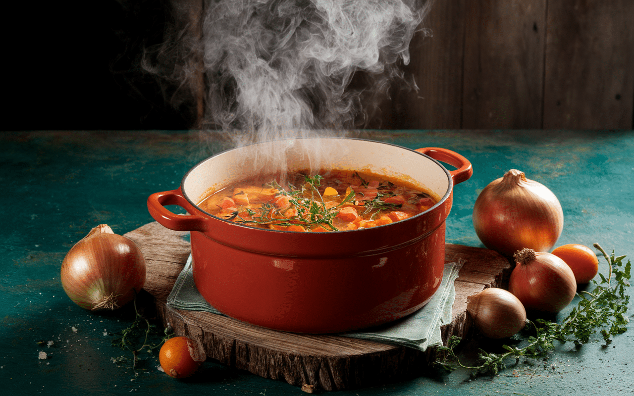 pintade en cocotte oignons carottes herbes cuisson