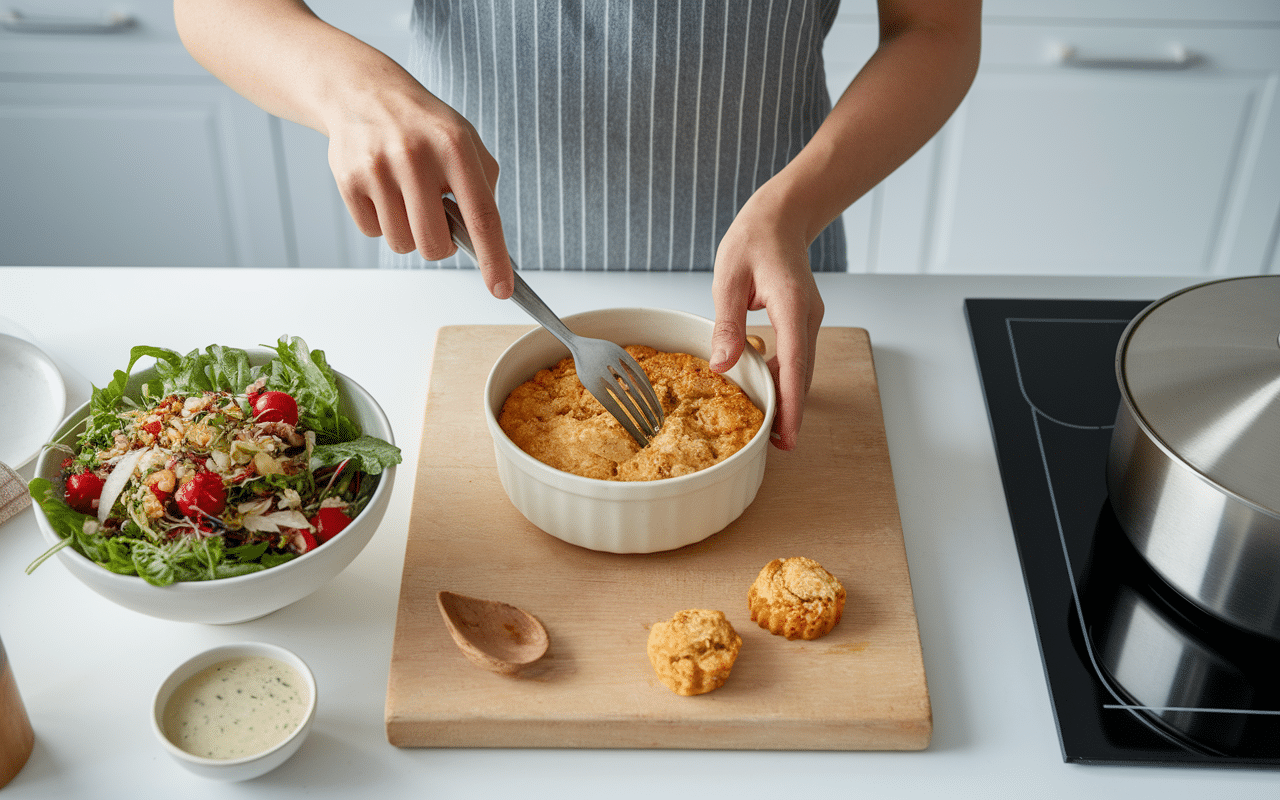 préparation recette gâteau protéiné sans whey étapes claires