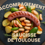 assiette saucisse de toulouse accompagnement gourmand