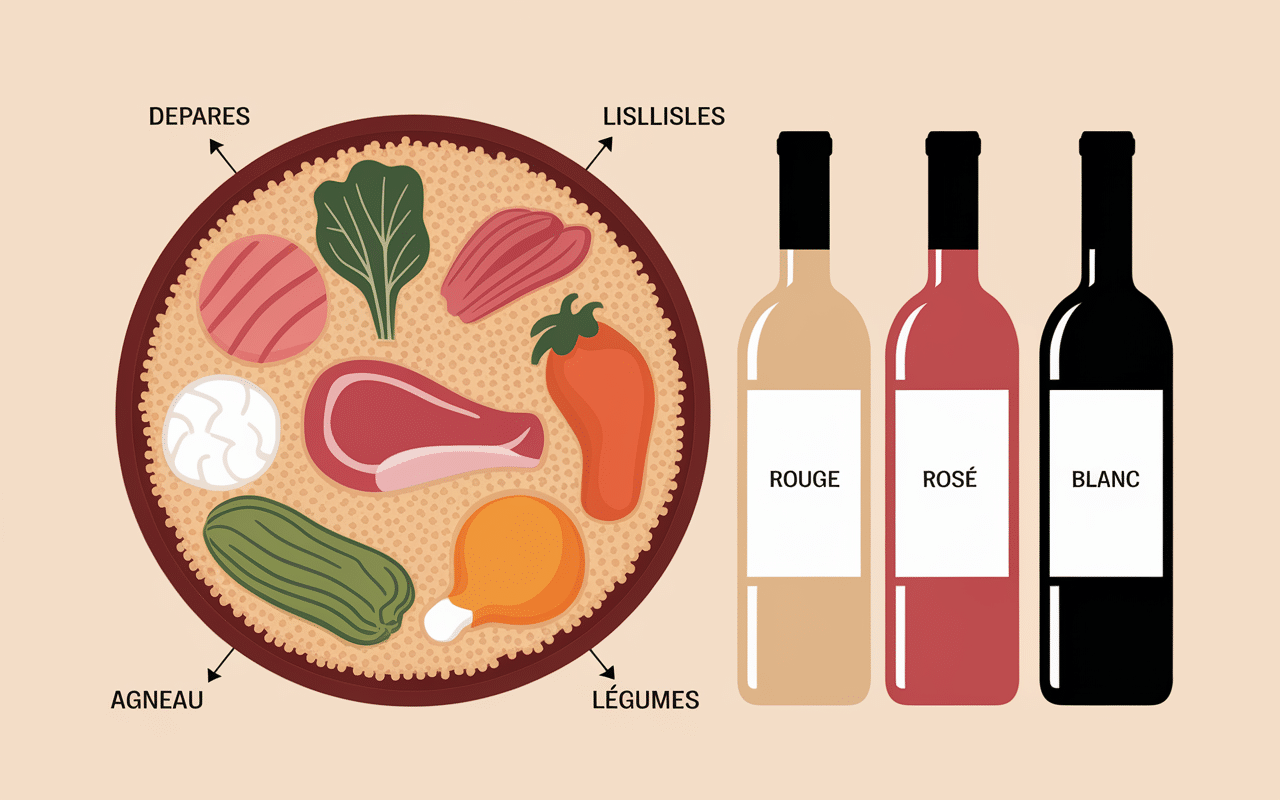 Accords vin pour couscous ingrédients et types de vins