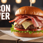 bacon lover burger king généreux, bacon croustillant et pain brioché
