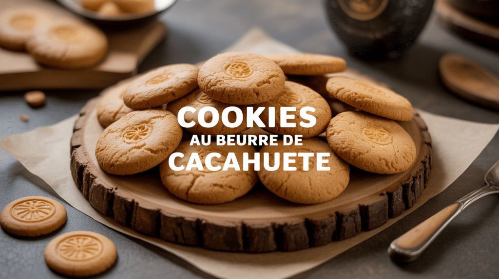 cookies beurre de cacahuete recette americaine moelleux plateau doré