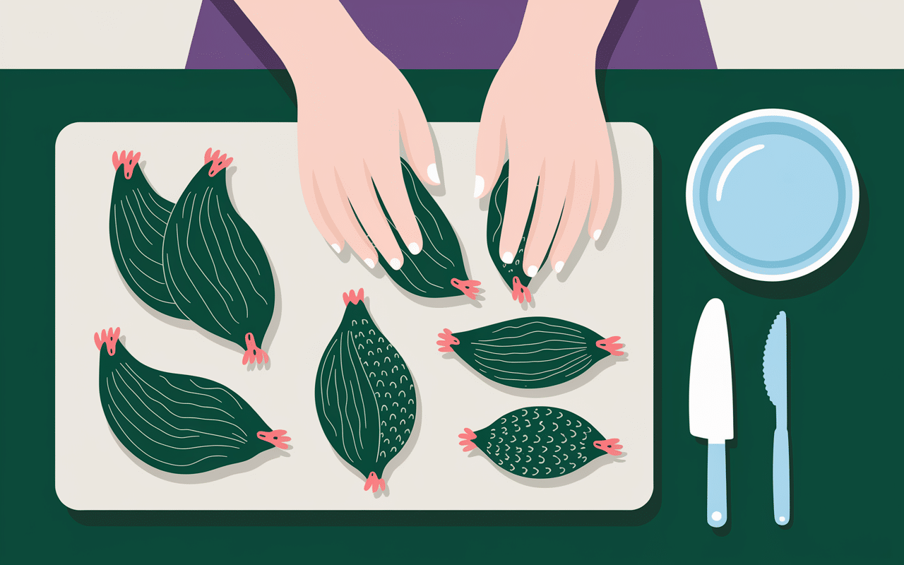 Cuire feves mains ecossage et pelage