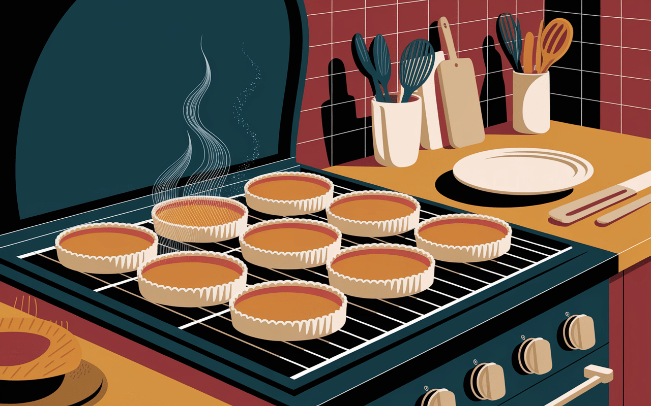 cuisson flan de potimarron au four individuel