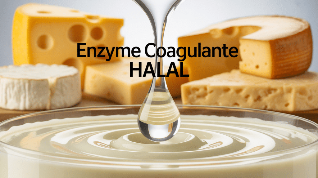 illustration enzyme coagulante halal lait fromages