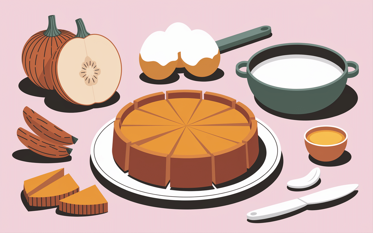 préparation flan de potimarron cuisine moderne