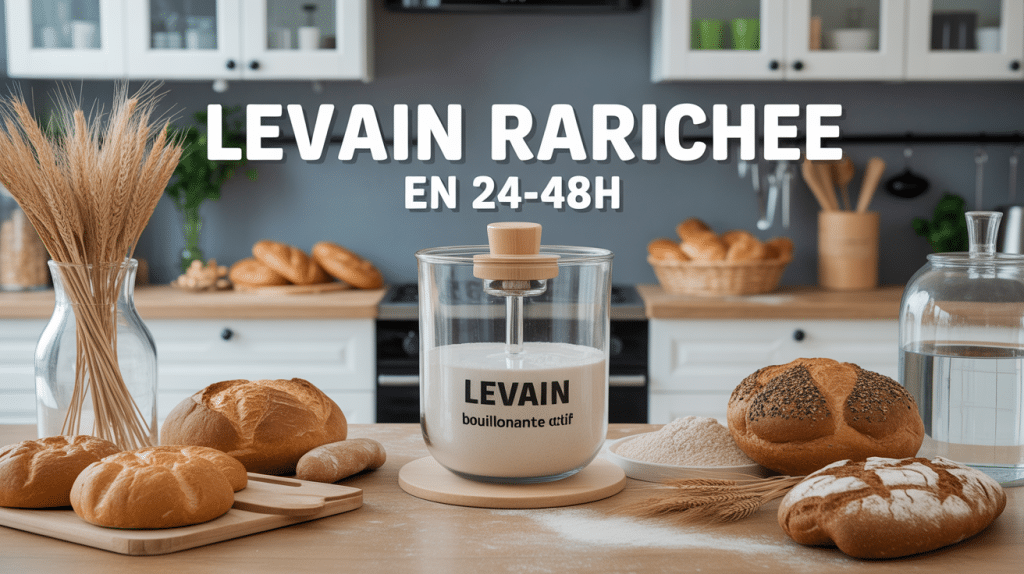 Bocal de levain actif pour faire son levain rapide
