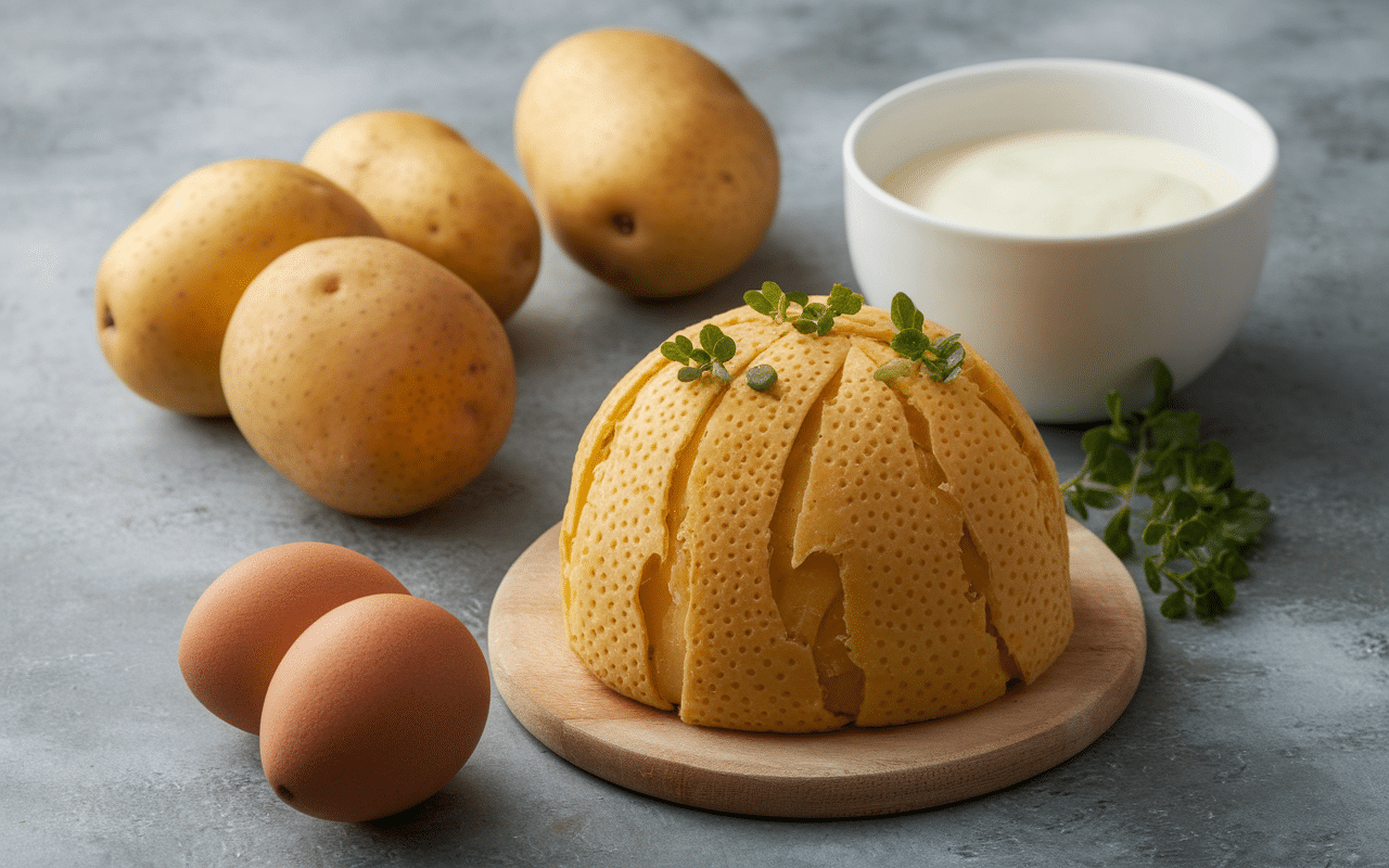 ingrédients essentiels tourte de pomme de terre auvergnate