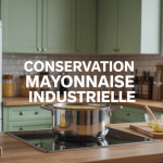 mayonnaise industrielle conservation pot ouvert cuisine