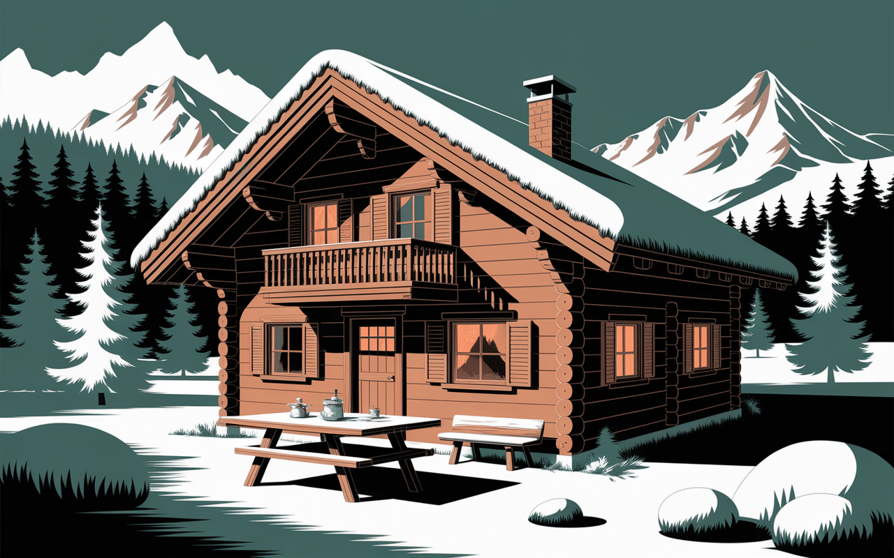 Chalet alpin cuisine traditionnelle croute savoyarde