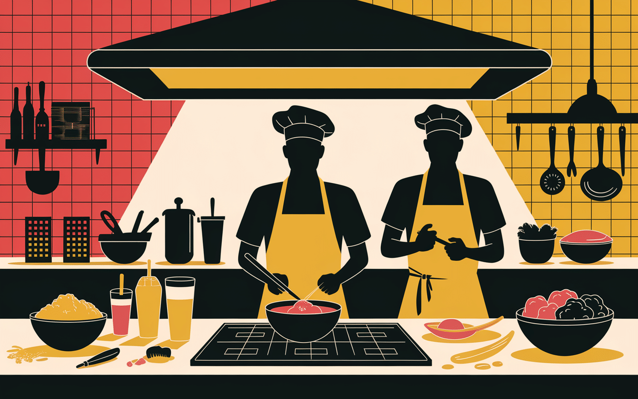 Restaurant fast-food vintage sauce big king