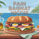 pain bagnat nice sur table méditerranéenne