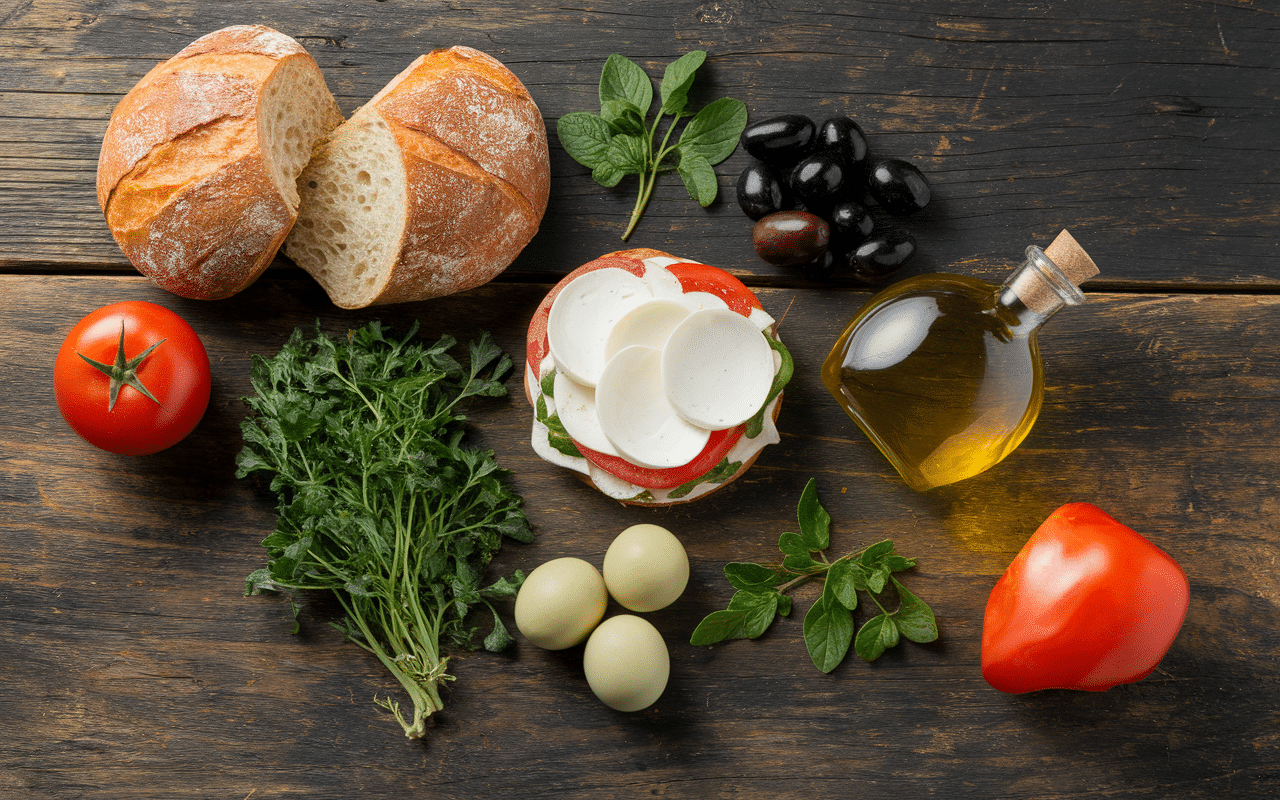 pain bagnat nice ingrédients sandwich traditionnel