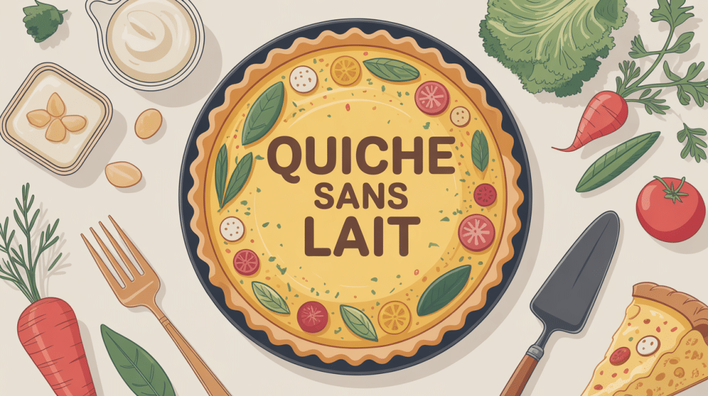 quiche sans lait et ingrédients végétaux par quoi remplacer le lait dans une quiche