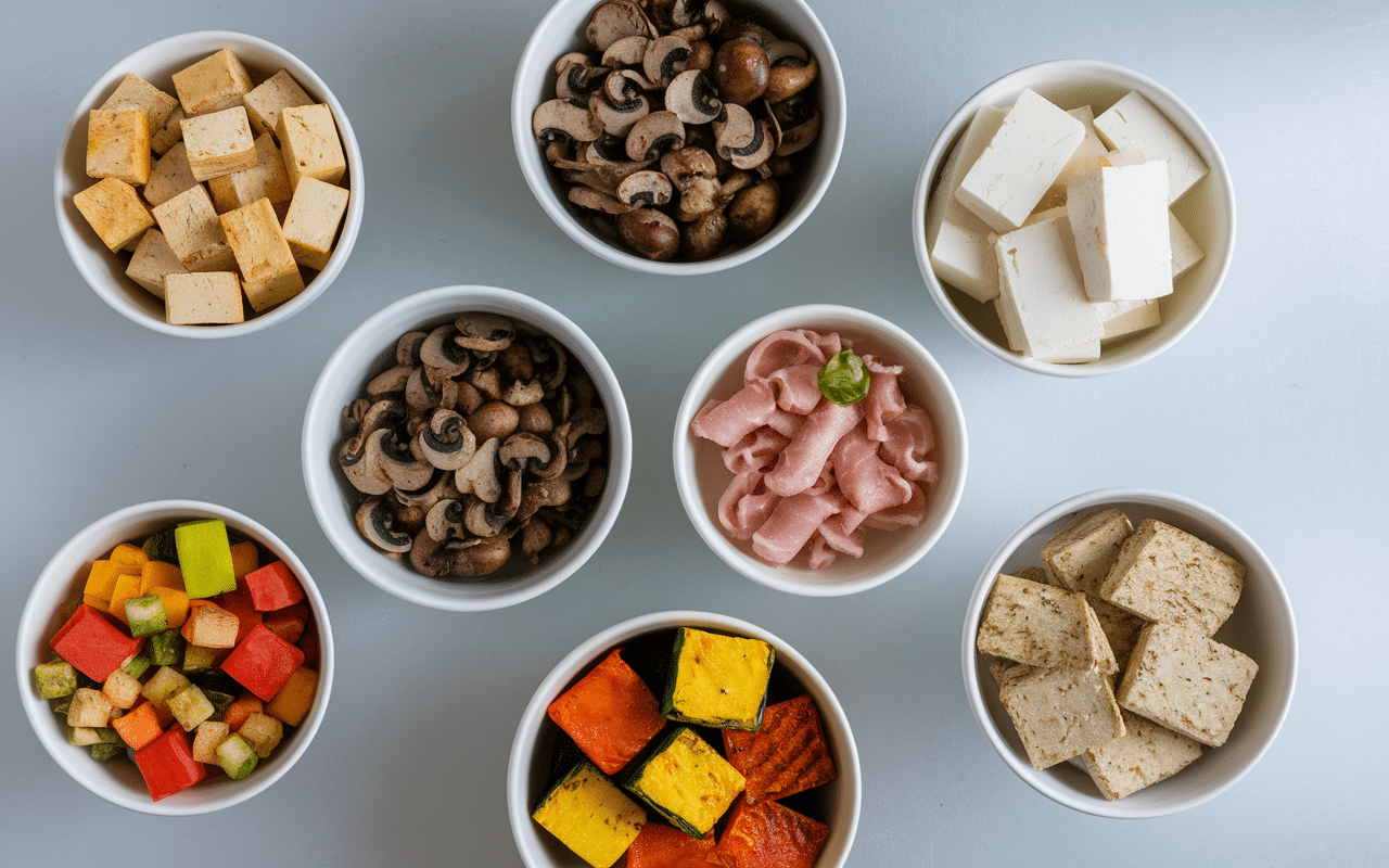 par quoi remplacer les lardons dans une quiche avec tofu fumé tempeh légumes