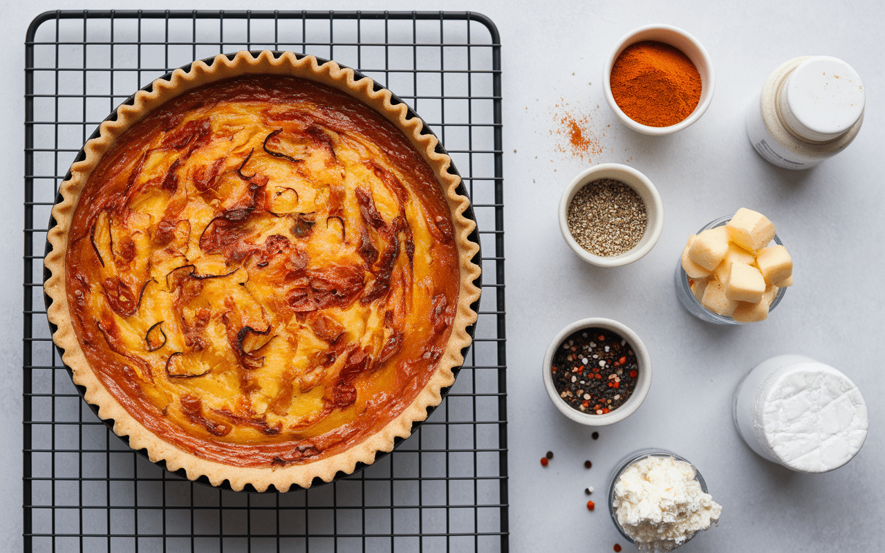 par quoi remplacer les lardons dans une quiche moelleuse paprika fromage
