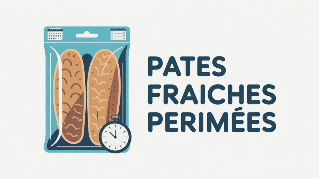 Pâtes fraîches après date dépassée et sécurité