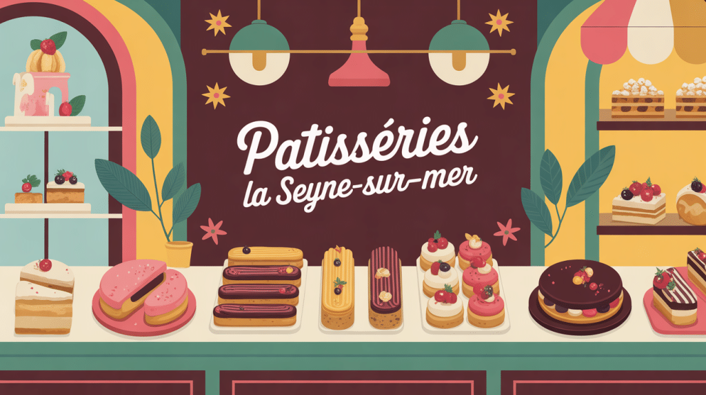 Vitrine patisserie La Seyne sur Mer avec gâteaux provençaux