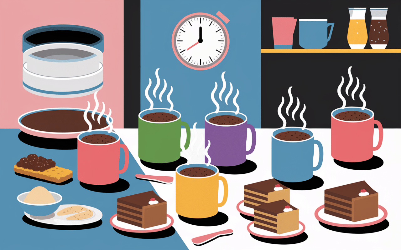 Mugs mug cake chocolat en poudre cuisson micro-ondes