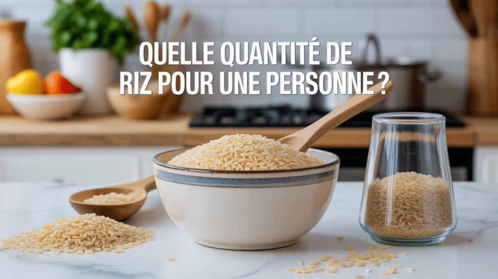 Bol de riz blanc cuit pour une personne