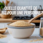 Bol de riz blanc cuit pour une personne
