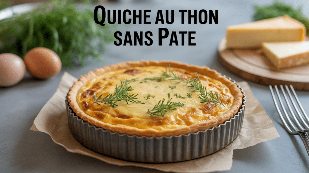 quiche au thon sans pate dorée moule cuisine moderne