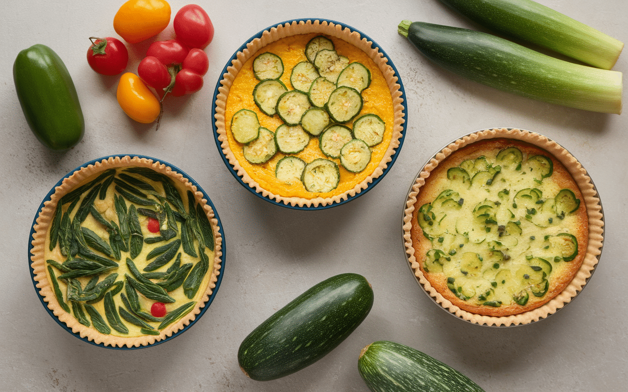 variations quiche au thon sans pate épinards courgettes thon