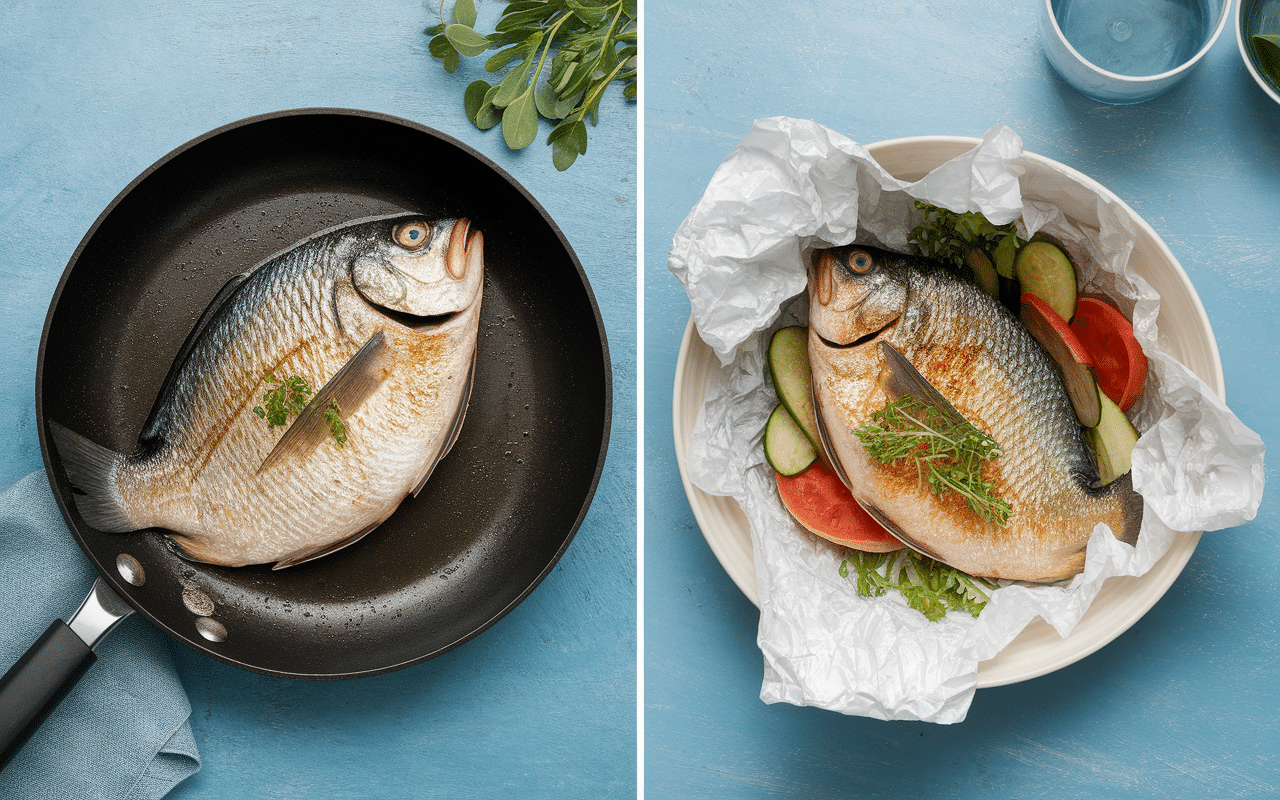 recette en papillote poisson comparaison santé cuisson