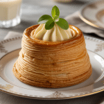 recette vol-au-vent grand-mère doré pâte croustillante sur assiette