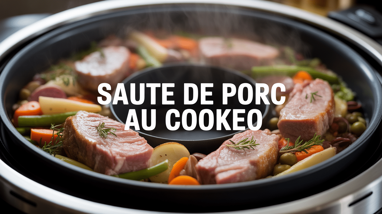 sauté de porc cookeo plat familial vapeur