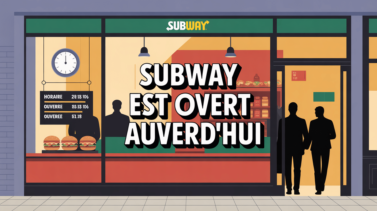 subway ouvert devanture restaurant horaires