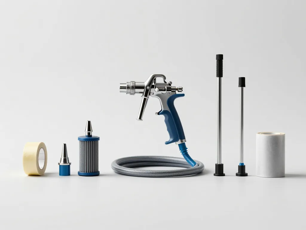 airless deco sprayer buses filtres rallonge masquage