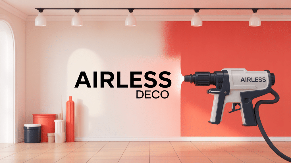 airless deco pistolet haute pression mural finition tendue