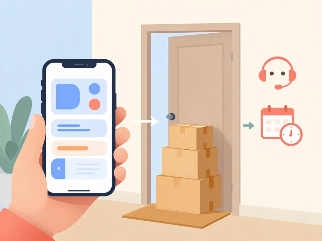 Parcours achat livraison ameubla