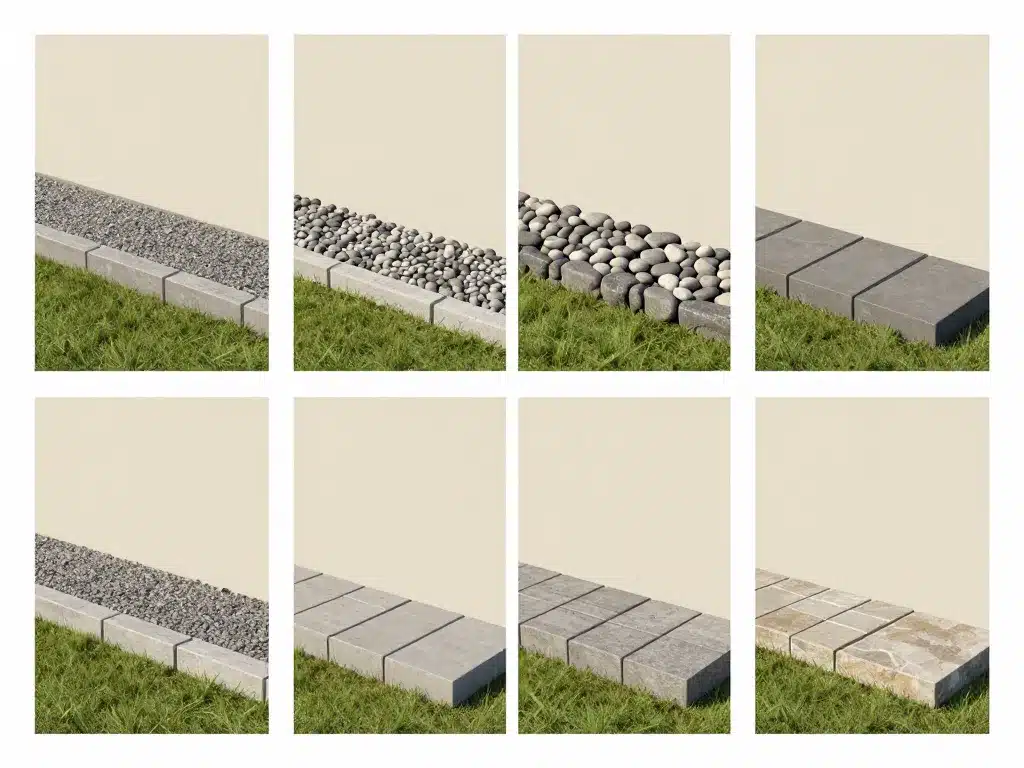 Comparatif matériaux pour bordure de propreté maison