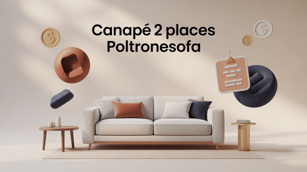 canapé 2 places poltronesofa prix, illustration du guide d’achat