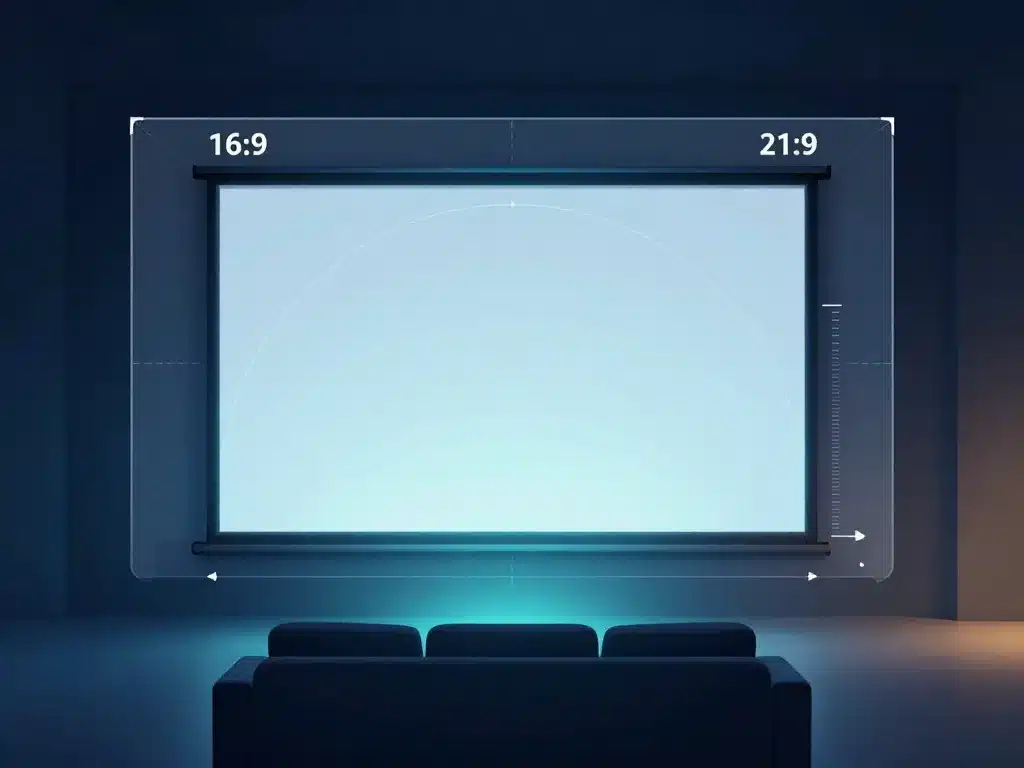 Schéma distances et formats ecran home cinema