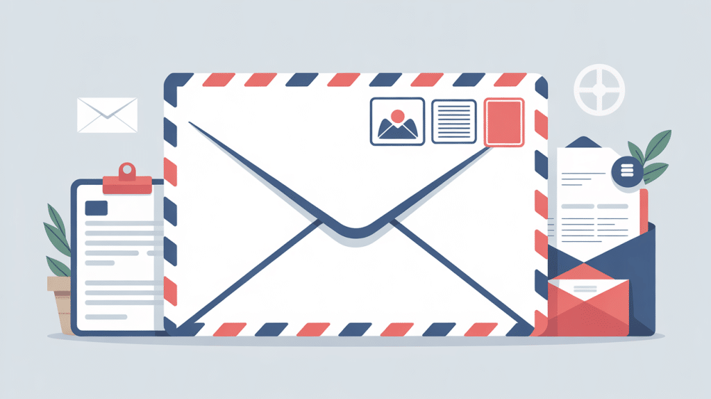 Illustration enveloppe libellée sécuriser envois administratifs