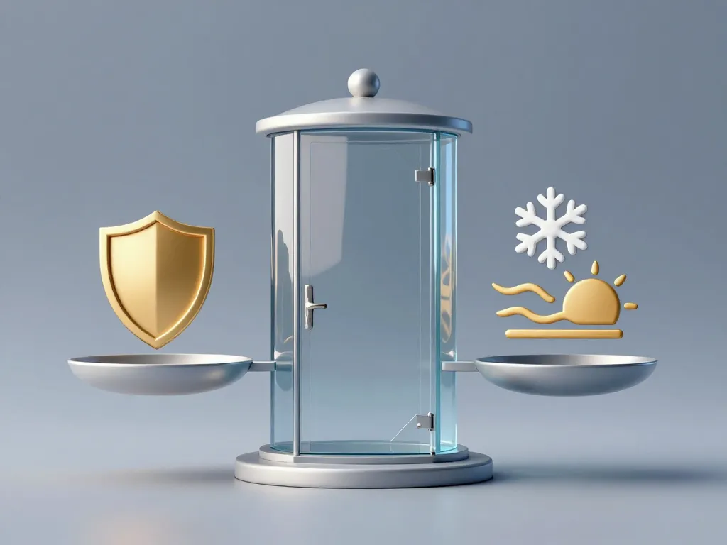 glas sas équilibre sécurité isolation et lumière